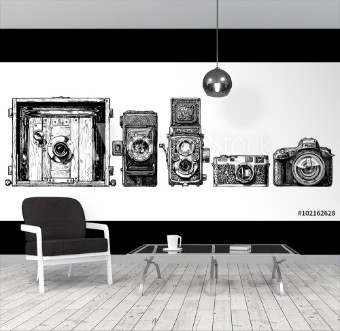 Picture of Photo cameras evolution set